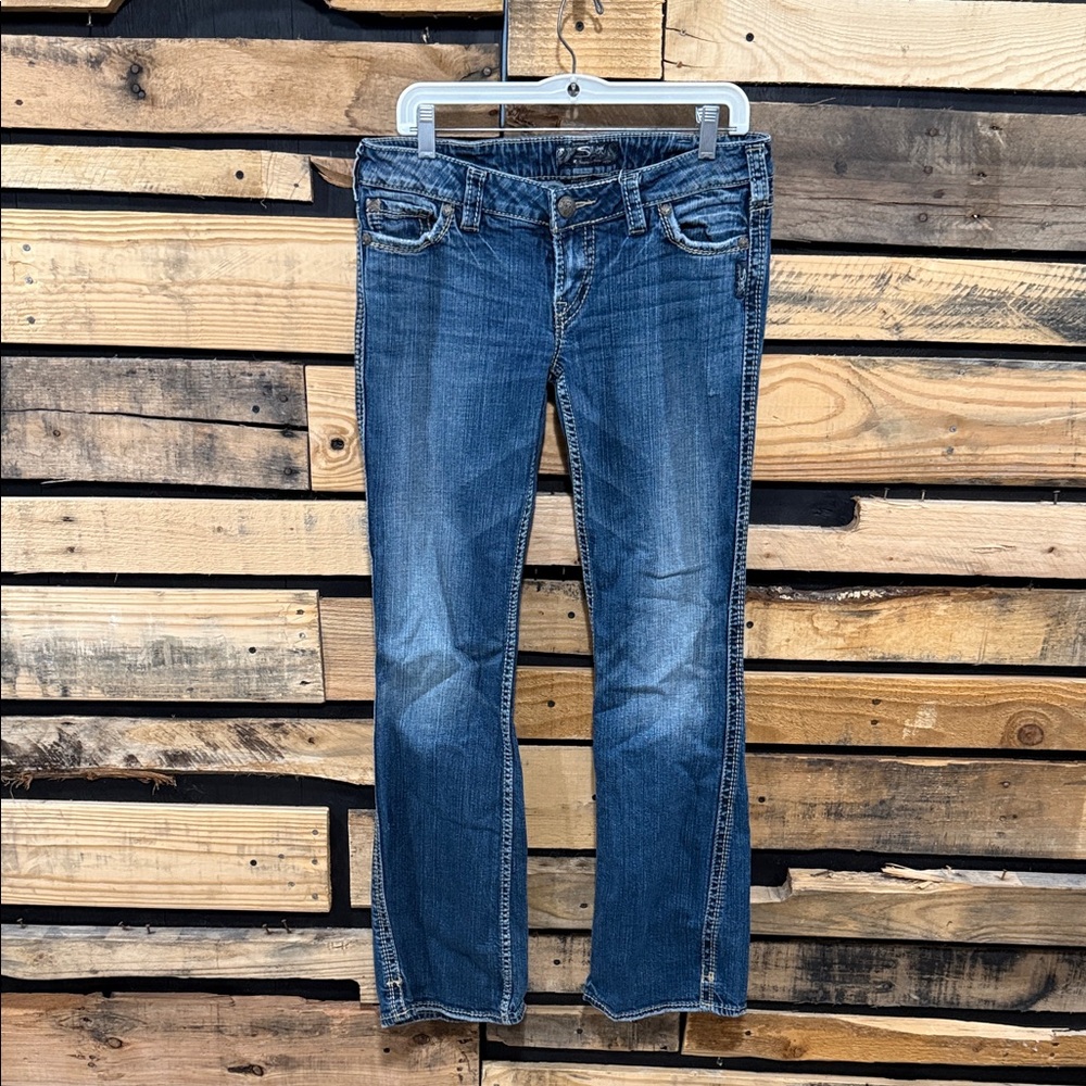 Silver Jeans Frances 18" Bootcut Low‎ Rise Jeans Size 30/31